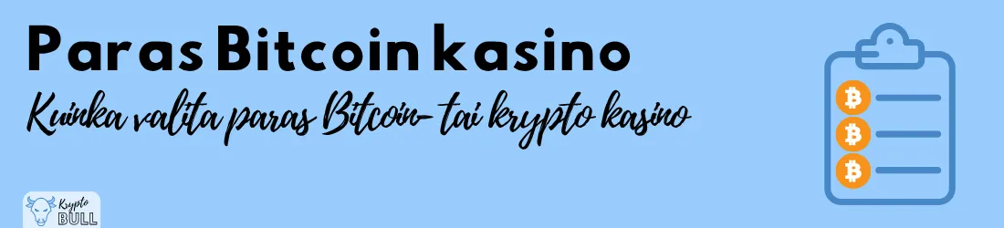 Muistilista bitcoin-kolikoilla ja otsikko ”Paras Bitcoin kasino: kuinka valita paras Bitcoin- tai kryptokasino”